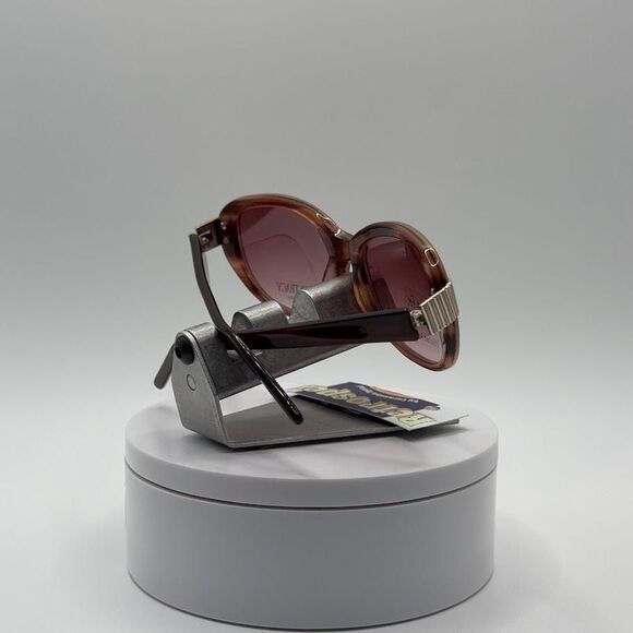 NOS Vintage Y2K Designer Sunglasses | Ellen Tracy | Pink Tortoise Plastic 2000s main image 9